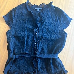 Banana Republic Black Lace Blouse